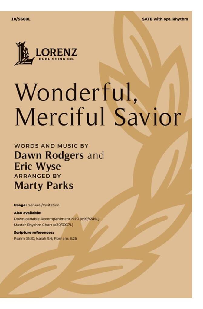 Wonderful, Merciful Savior